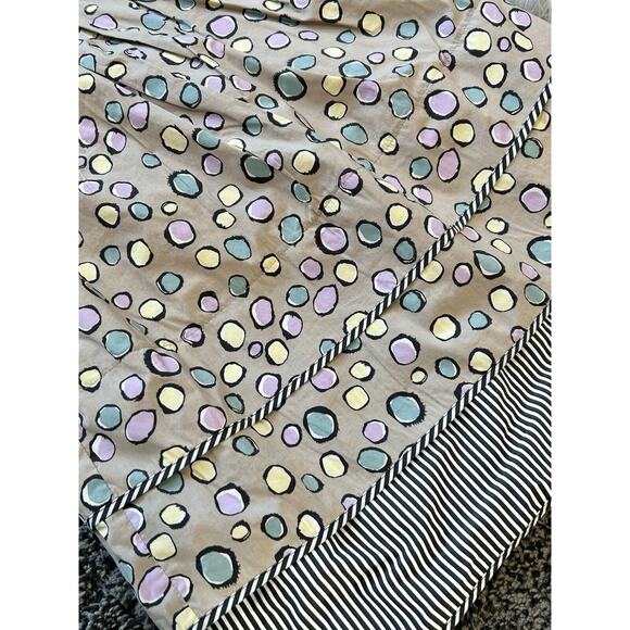 BCBG Maxazria Dress Women's US Size 0 Knee Length Sundress Striped Polka Dots - Picture 2 of 4